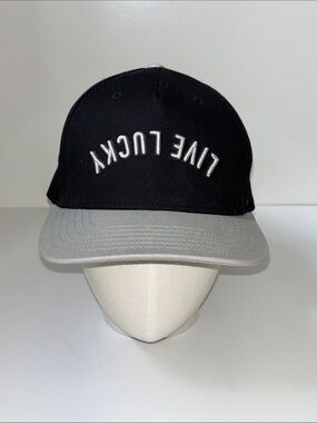 Black Clover Live Lucky Black and Gray Adjustable Snapback Baseball Hat